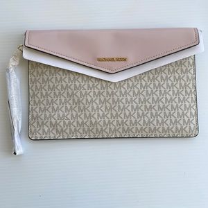 Michael Kors Pink Envelope Wristlet